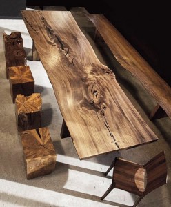 stół kawałka drewna